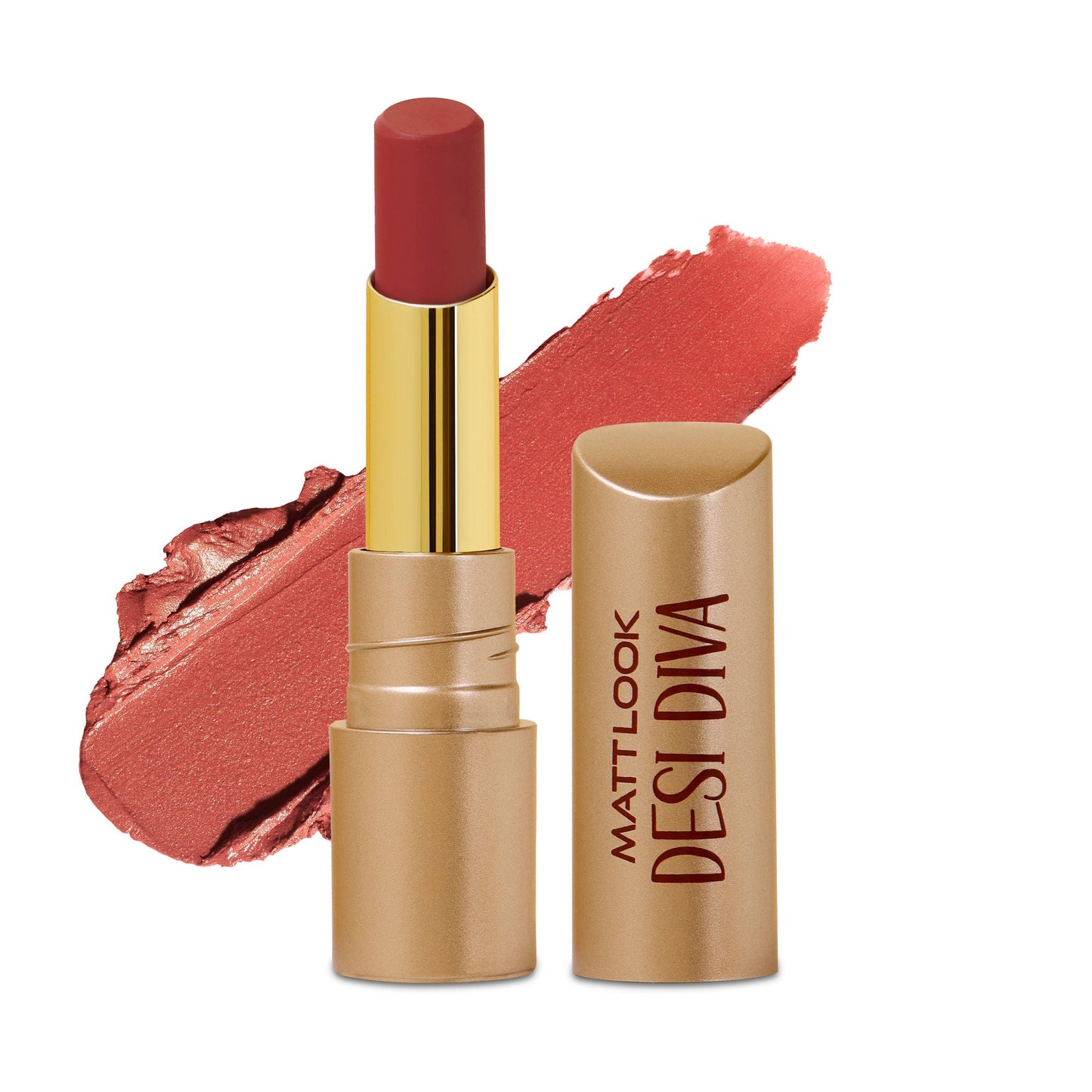 Matt Look Desi Diva HD Matte Lipstick - Nude Blush-22 - Swadesiicart