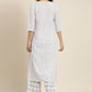 Vishudh Women Off-White Printed Kurta with Palazzos - Swadesiicart
