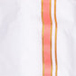 Sethukrishna Men White & Pink Solid Cotton Dhoti | Swadesiicart