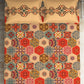 SPACES Aurum Orange Ethnic Motifs Pure Cotton 140 TC Queen Bedsheet with 2 Pillow Covers - Swadesiicart