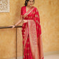 Kalini Ethnic Motifs Woven Design Zari Silk Cotton Banarasi Saree | Swadesiicart