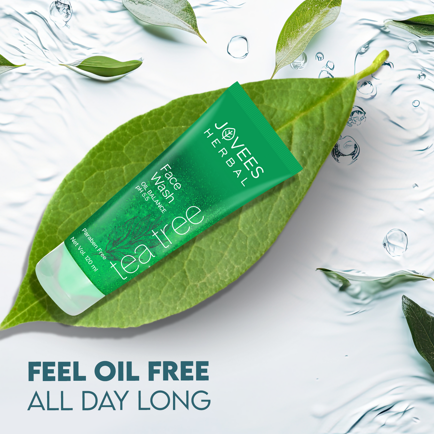 Jovees Tea Tree Oil Control Face Wash - Swadesiicart