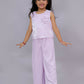 Lil Drama Glam Up Girls Pink Party Top and Pant Set | Swadesiicart