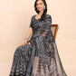 Shree Shyam Fashion Linen Cotton Black Saree