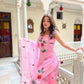 The52 Pink Women's Gorgeous Printed Viscose Fabric Straight Kurta Pant with Dupatta Set - Swadesiicart