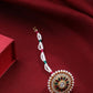 NVR Women's Trending Stylish Gold-Polished Maang Tikka | Swadesiicart