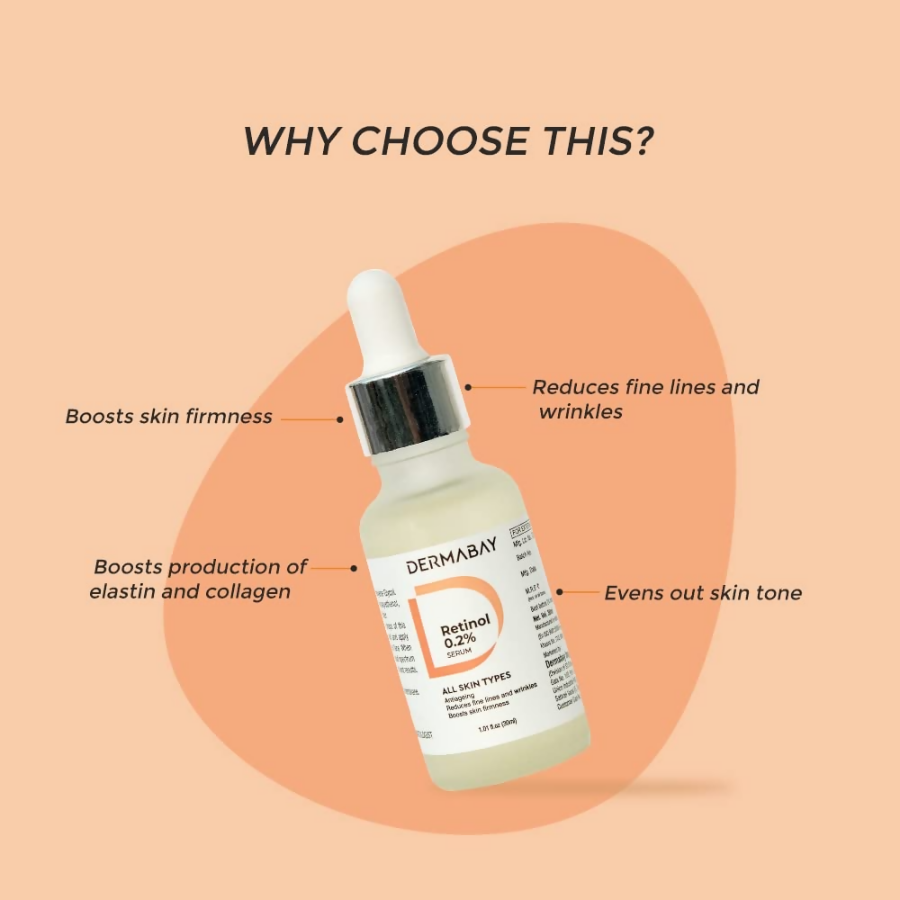 Dermabay Retinol 0.2% Face Serum | Swadesiicart