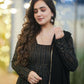 Jyoti Fashion Women's Black Faux Georgette Zari Embroidery with Sequence Anarkali Dress with Dupatta | Swadesiicart