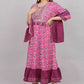 House of RP Women's Pink Cotton Kurta & Dupatta Set | Swadesiicart