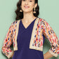 Ahalyaa Women's Traditional wear Kurta - Navy Blue | Swadesiicart