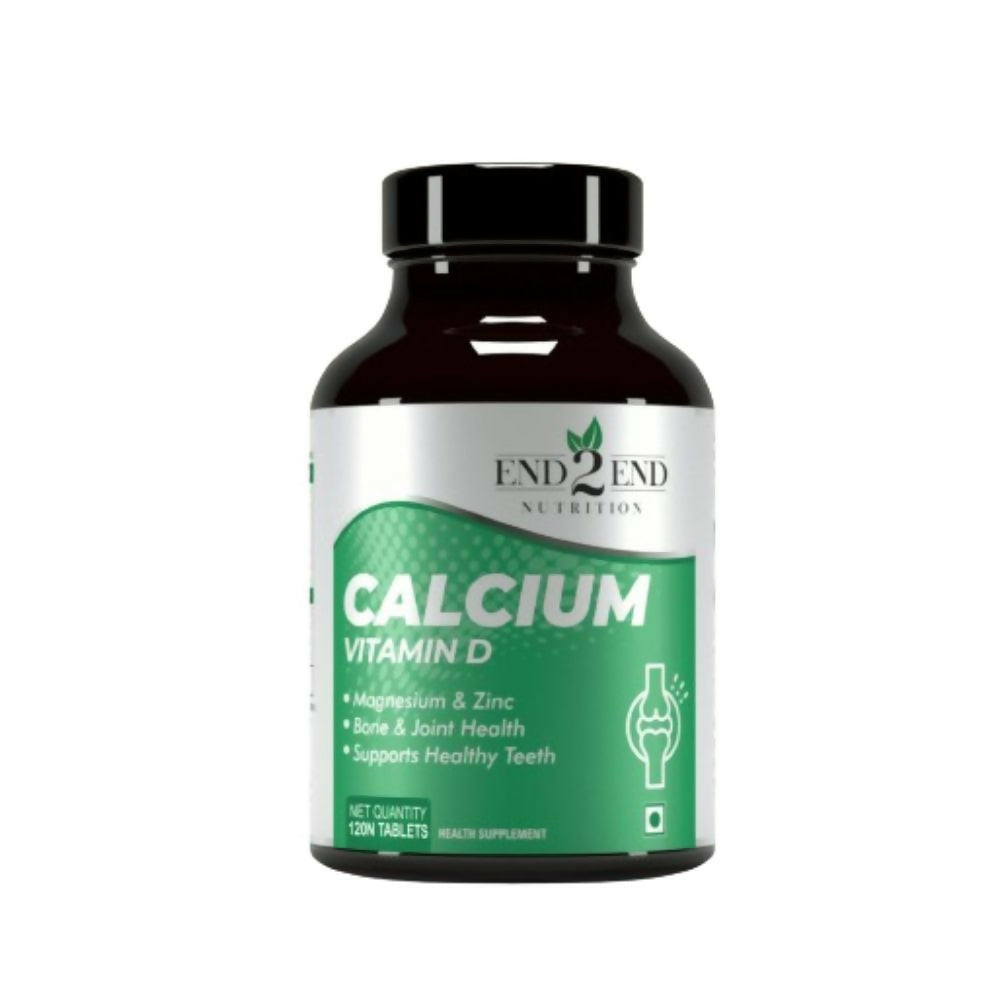 End2End Nutrition Calcium Vitamin D Tablets | Swadesiicart