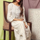 Cheera Hot White Gotta Palazzo Set