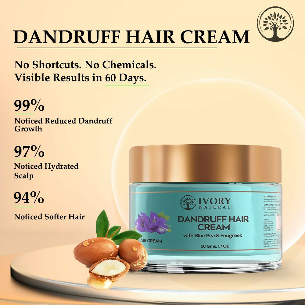 Ivory Natural Dandruff Hair Cream For Dandruff, And Nourishing Dry Scalp | Swadesiicart