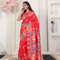 Shree Shyam Fashion Silk Blend Red Saree