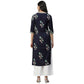 Anubhutee Women's Rayon Embroidered Navy Blue Kurta with Palazzos | Swadesiicart