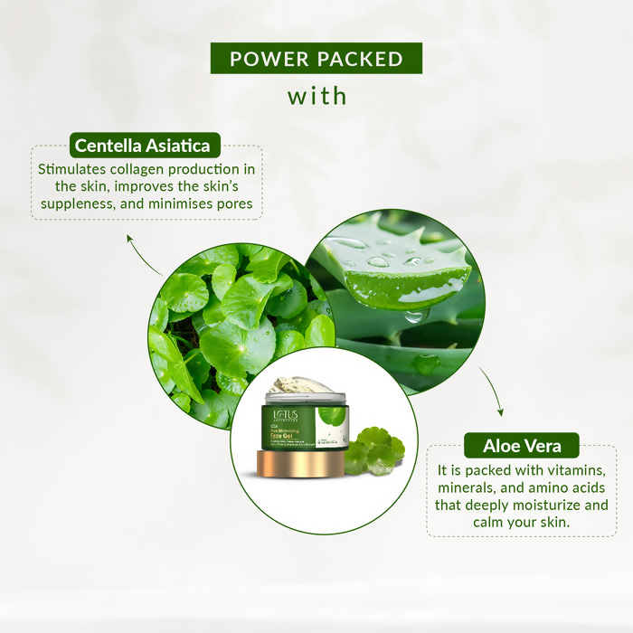 Lotus Botanicals Cica Pore Minimizing Face Gel | Swadesiicart
