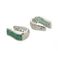 Green Hoops Earrings- Ruby Raang | Swadesiicart