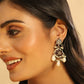 Nuyug 22K Gold Plated Ruby Grace Earrings | Swadesiicart
