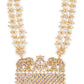 Gold-Toned White Brass Gold-Polished Necklace - Ruby Raang | Swadesiicart