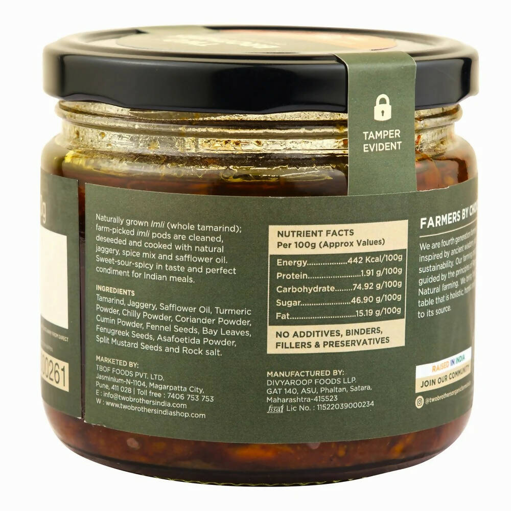 Two Brothers Organic Farms Imli Pickle - Swadesiicart