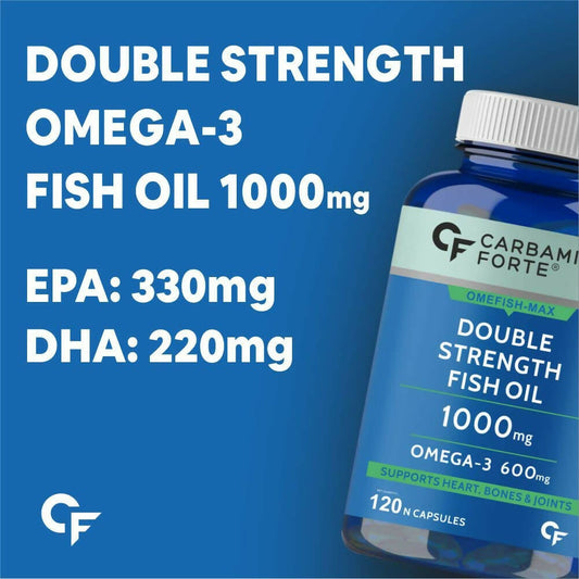 Carbamide Forte Double Strength Fish Oil Capsules - Swadesiicart