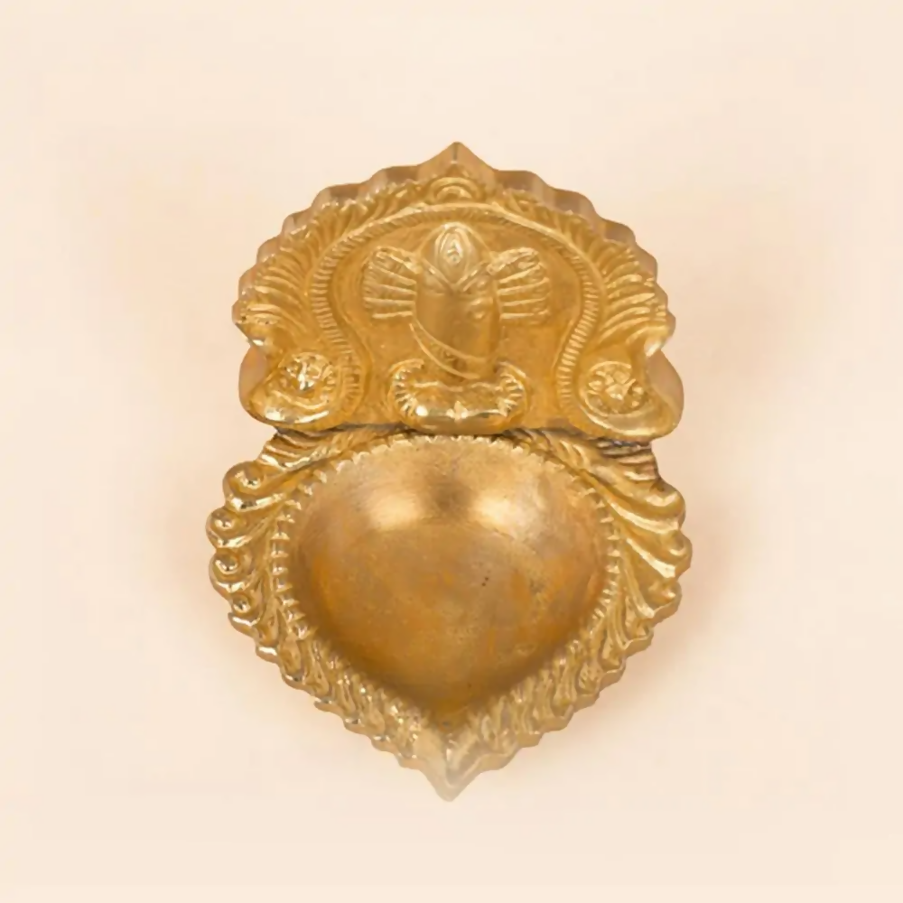 Isha Life Linga Bhairavi Brass Lamp | Swadesiicart