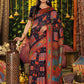 Shree Shyam Fashion Linen Cotton Navy Blue Saree