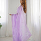 Attractive Looking Georgette Thread, Sequance Embroidery Work Party Wear Saree - Lavender