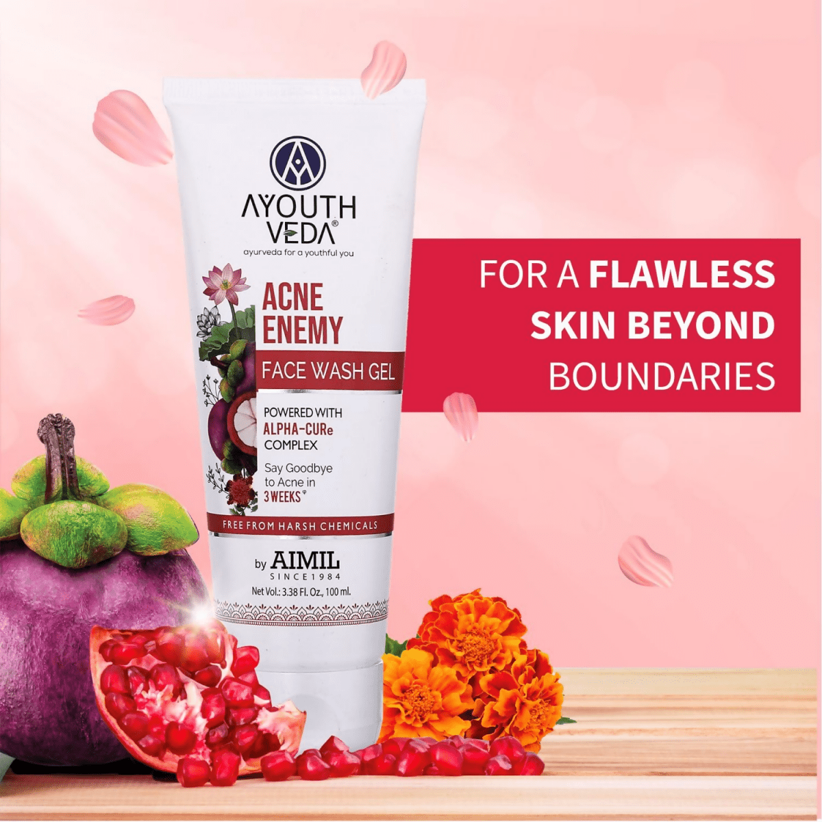Ayouthveda Acne Enemy Face Wash Gel - Swadesiicart