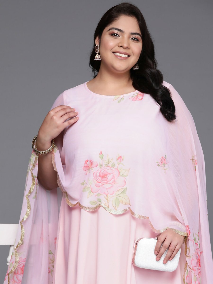 Ahalyaa Women's Traditional wear Ethnic Dress - Pink | Swadesiicart
