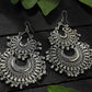 Mominos Fashion Johar Kamal Silver-Plated Chandbali Earrings For Women - Swadesiicart