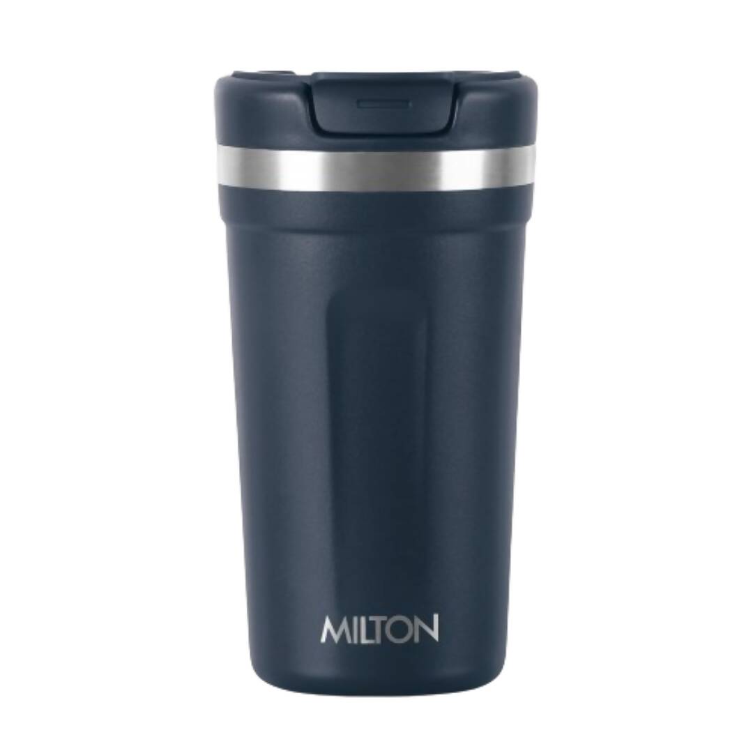 Milton Corral Thermosteel Insulated Coffee Mug Tumbler - 400ml (Navy Blue) - Swadesiicart