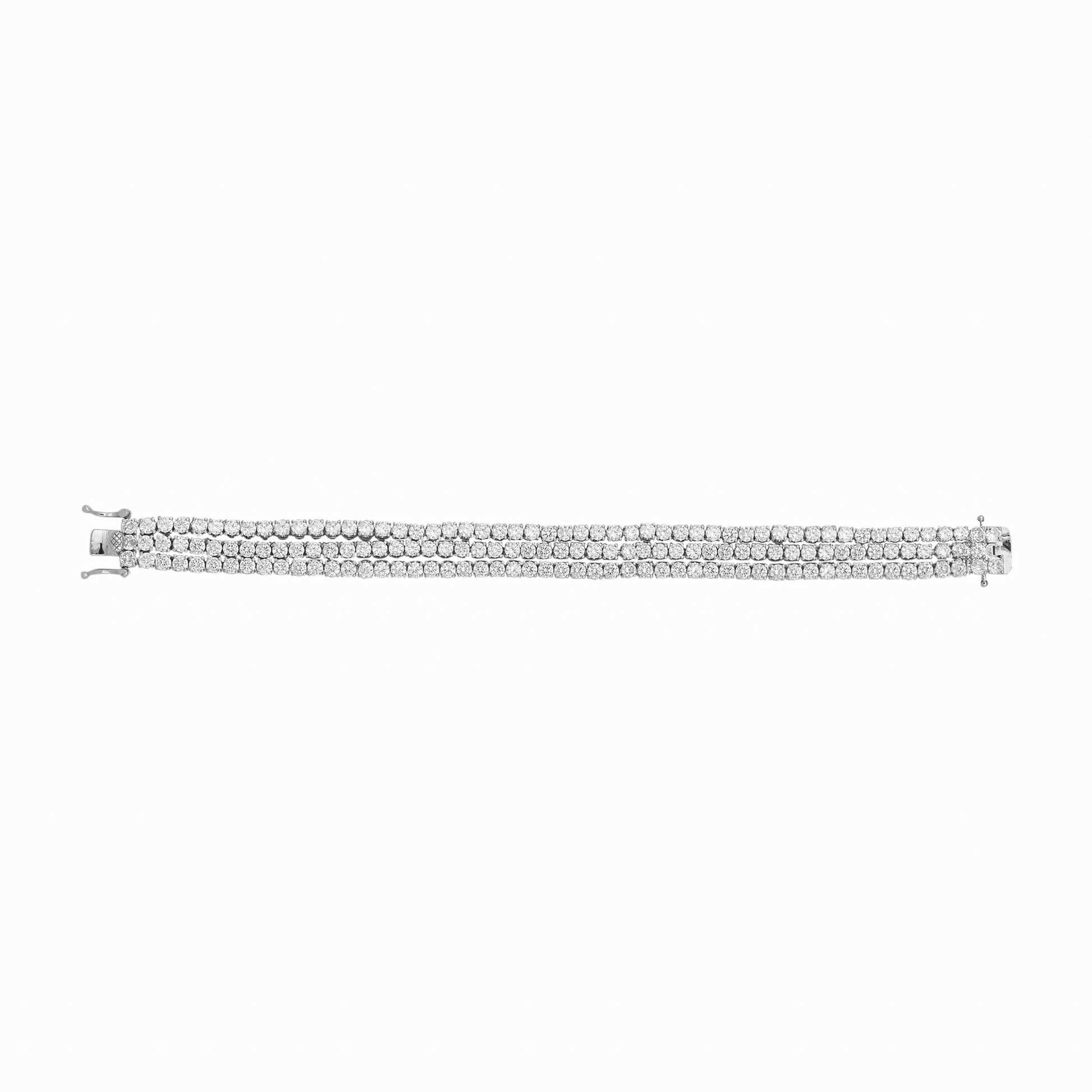 Nuyug TriSparkle Anti Tarnish Diamond Bracelet | Swadesiicart