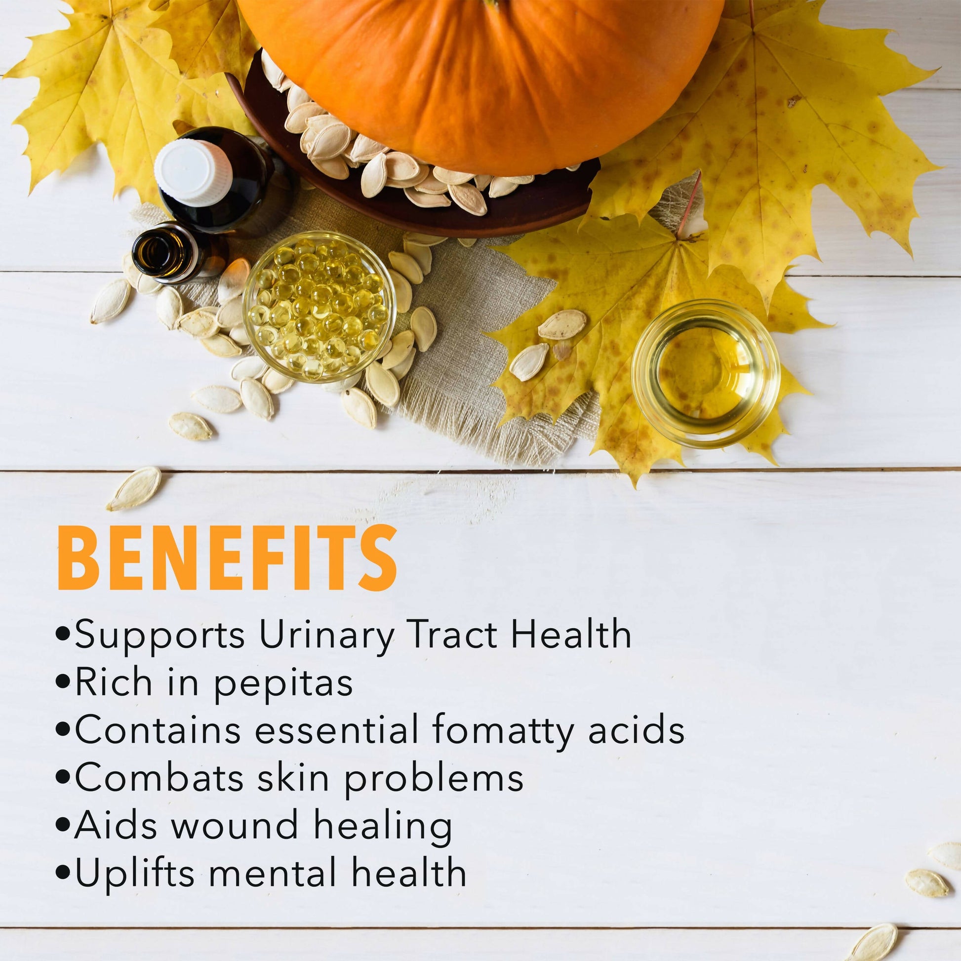 Nutriorg Pumpkin Seed Oil Soft Gel Capsules - Swadesiicart