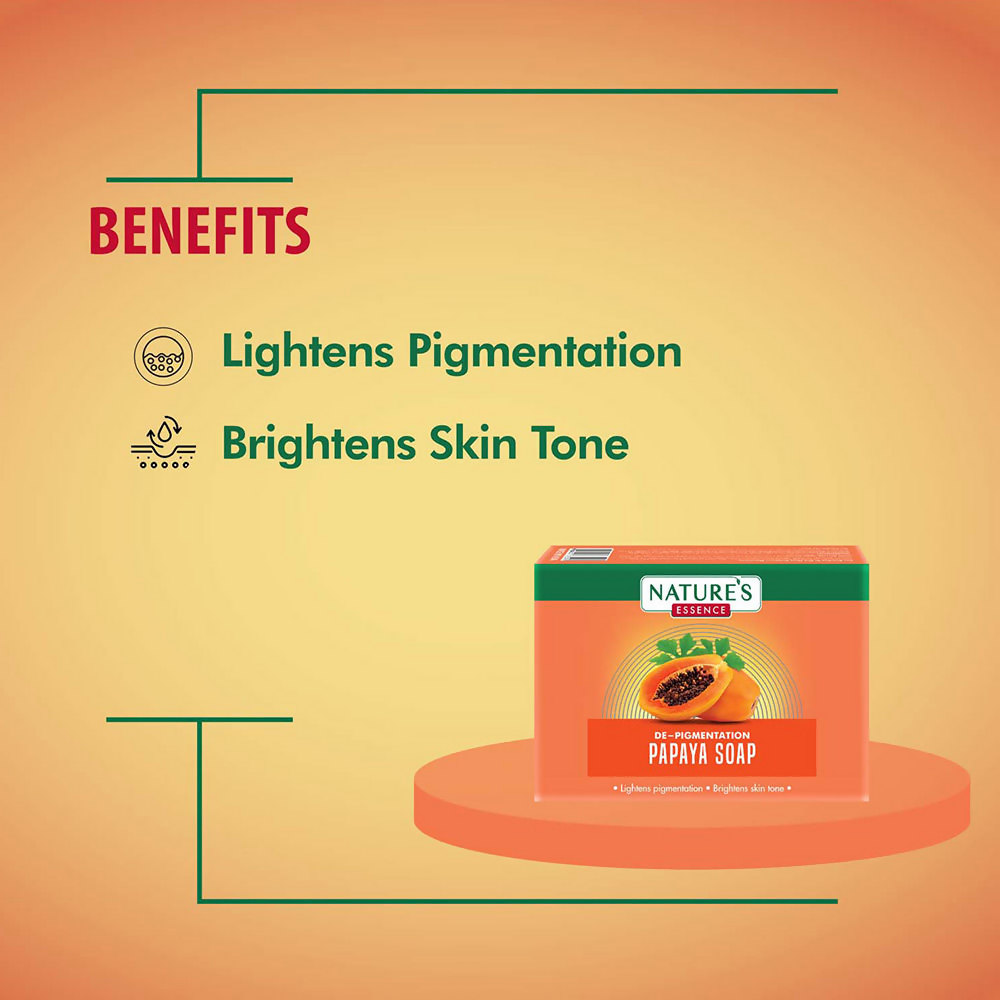 Nature's Essence De - Pigmentation Papaya Soap - Swadesiicart
