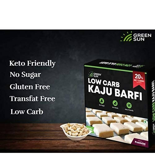 Green Sun Low Carb Kaju barfi | Swadesiicart