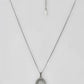VOJ Women Beads Stainless Steel Sliver-Plated Chain with Oval-Shape Pendant - Swadesiicart