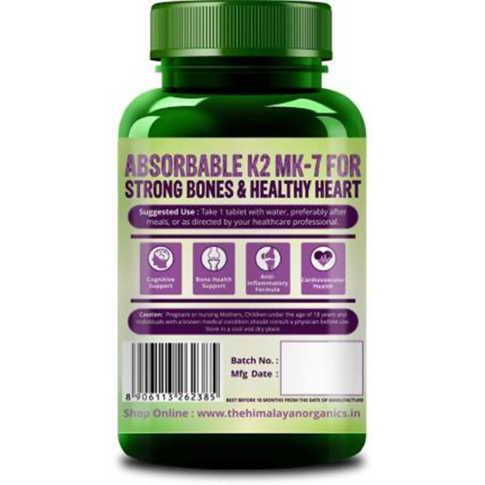 Himalayan Organics Vitamin K2 100 Mcg Tablets | Swadesiicart