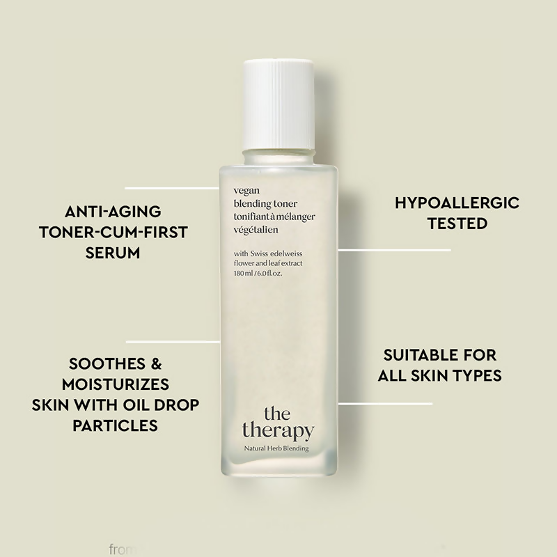 The Face Shop The Therapy Vegan Blending Toner - Korean Skincare | Swadesiicart