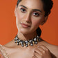 Women's Rhodium-Plated Necklace - Ruby Raang | Swadesiicart