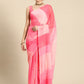 Ahalyaa Women's Traditional Semi Stitch Saree - Pink | Swadesiicart