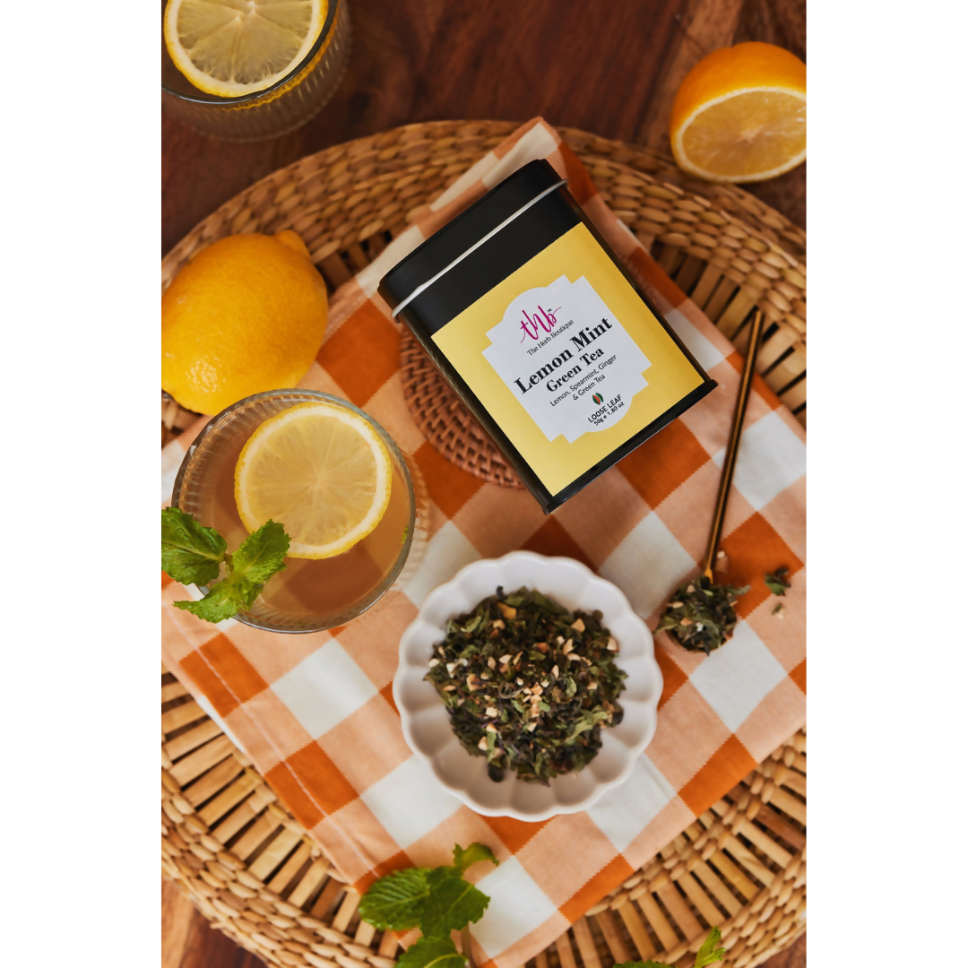 The Herb Boutique Lemon Mint Green Tea - The Herb Boutique