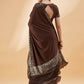 Brown Lycra Animal Print, Fancy Value Addition Fabric Saree - Norita Hit Design - Swadesiicart