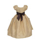 Asmaani Baby Girl's Gold Color Dress (AS-DRESS-22028)