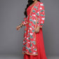 Ahalyaa Women's Traditional wear Ethnic Dress - Red | Swadesiicart
