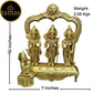 Tamas Brass Ram Darbar Statue | Ram Sita Laxman Hanuman | Golden - Swadesiicart