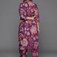 Ahalyaa Women's Traditional wear Kurta Set - Purple | Swadesiicart