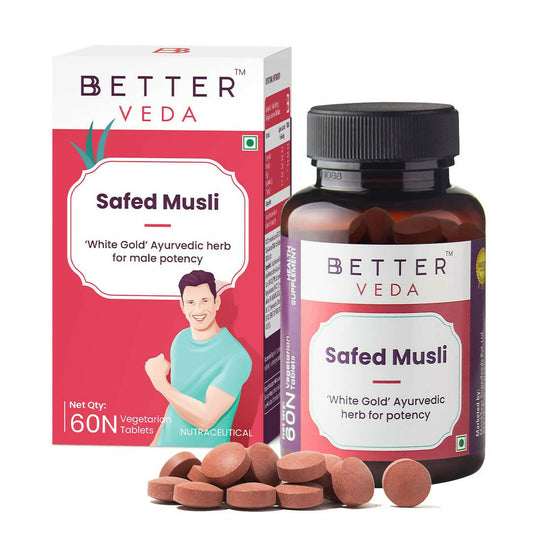 BBETTER Veda Safed Musli Powder Tablets | Swadesiicart