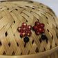 Terracotta Star Studs With Drops