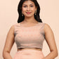 Shree Shyam Fashion Linen Cotton Peach Saree
